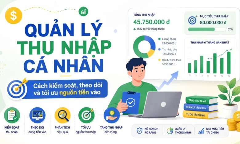 Quản lý thu nhập cá nhân-Cách kiểm soát, theo dõi và tối ưu nguồn tiền vào thumbnail