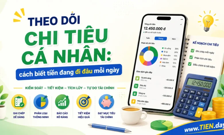 Theo dõi chi tiêu cá nhân: cách biết tiền đang đi đâu mỗi ngày