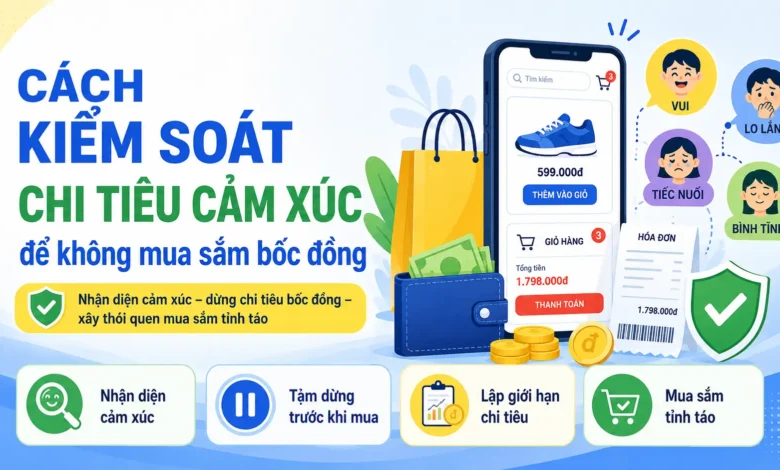 Cách kiểm soát chi tiêu cảm xúc để tránh mua sắm bốc đồng