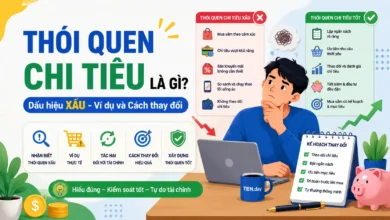Thói quen chi tiêu là gì, dấu hiệu thói quen chi tiêu xấu, ví dụ thực tế và cách thay đổi để kiểm soát tài chính cá nhân tốt hơn.
