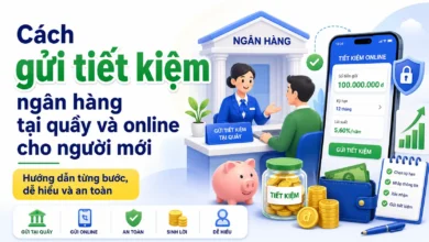 Thumbnail cách gửi tiết kiệm ngân hàng tại quầy và online an toàn