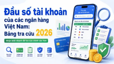 Thumbnail đầu số tài khoản các ngân hàng Việt Nam, bảng tra cứu cập nhật