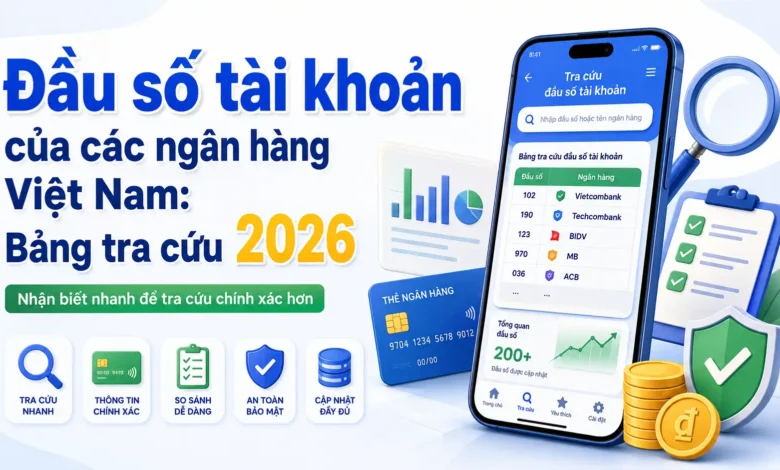 Thumbnail đầu số tài khoản các ngân hàng Việt Nam, bảng tra cứu cập nhật