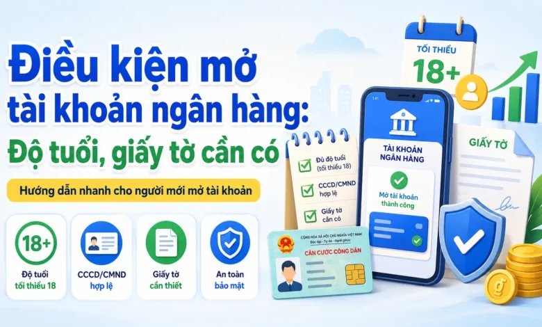 Thumbnail điều kiện mở tài khoản ngân hàng với độ tuổi và giấy tờ