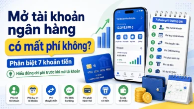Mở tài khoản ngân hàng có mất phí không? Phân biệt 7 khoản tiền