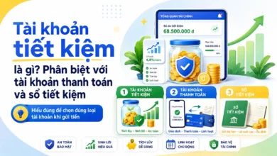 Thumbnail tài khoản tiết kiệm so sánh với tài khoản thanh toán và sổ tiết kiệm