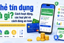 Minh họa thẻ tín dụng, hạn mức, kỳ sao kê, phí thường niên và ngày thanh toán